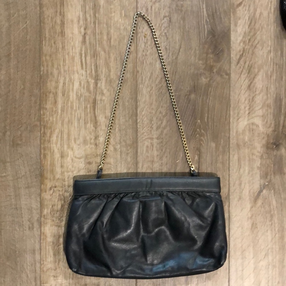 Vintage MORRIS MOSKOWITZ Leather Shoulder Bag or Large Clutch